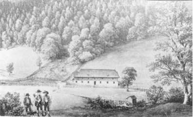 Der Brandhof um 1819